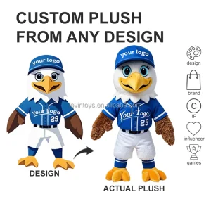 Custom Plushie Mascot High Quality Custom Stuffed Animal Sport Event Club Mascot Plush Toys Custom Plush Toy