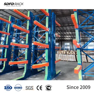 Cantilever Storage Racks Heavy Duty Steel Double-Sided Cantilever Rack Warehouse Storage 4 Layers Metal Cantilever Racking