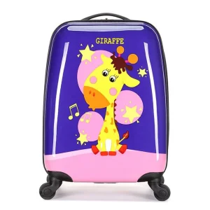 16 Inch Purple Cartoon Trolley Suitcase