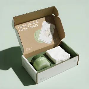 Custom Printed Design Face Mask Cosmetic Hard Cardboard Shipping Kraft Paper Packaging Boxes Skincare Corrugated Mailer Box