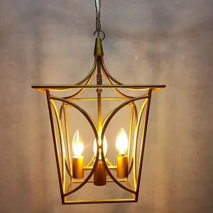 E12 Base Decorative Vintage Designer Indoor Lighting Industrial Metal Iron Pendant Light for Restaurant
