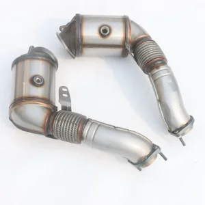 Auto Exhaust System Three-Way Exhaust Manifold Direct Fit Catalytic Converter for BMW 750 F02 X5 X6 E70 E71 E72 F10 N63