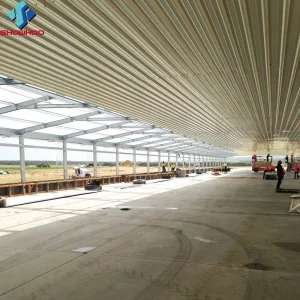 Steel Structure with Fiberglass Sandwich Panel Automatic Chicken Poultry Farm House