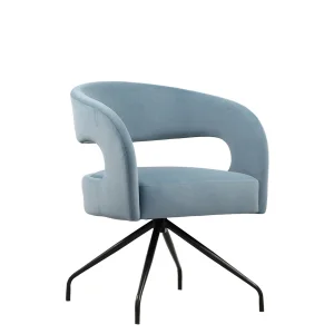 Comfortable Velvet Modern Accent Armchair Swivel