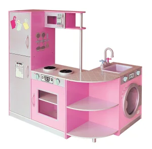 Modular Portable Wooden Play Kitchen
