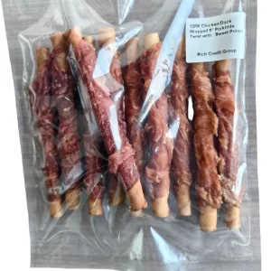 Chicken/Duck Wraps Rawhide Twist for Dog with Sweet Potato