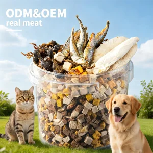 Healthy Pet Freeze Dried Food Cat Dog Snacks with Fresh Vegetables