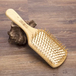 Professional High Quality Natural Bamboo Round Paddle Hair Massage Brush