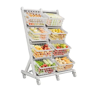 Canadian style metallic heavy duty display rack