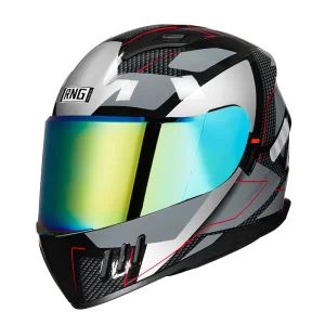 Safety Motorcycle Full Face Helmet Anti Fog Double Visors DOT Approved