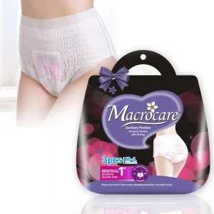 Macrocare Disposable Soft Lady Woman Sanitary Napkins Period Pants Menstrual Underwear