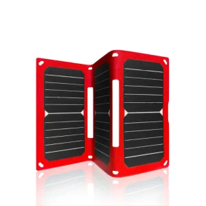 22W Solar Panel Phone Charger 2-Port USB Solar Powered Portable Cellphone Charger