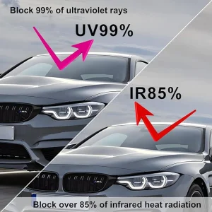 10% Vlt Black Sputtering Window Tinting of Reflective Titanium Cearmic Coating