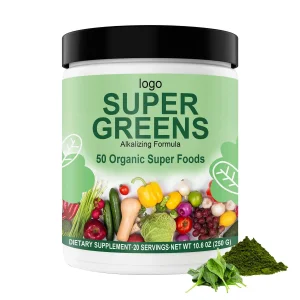Olli Marca Privada 100% Polvo de Verduras Mixtas Puro Superalimento Polvo Verde Mezclado