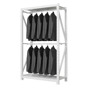 Warehouse Adjustable Cold Rolled Steel Display Racks for Clothing and Apparel Inventory Storage