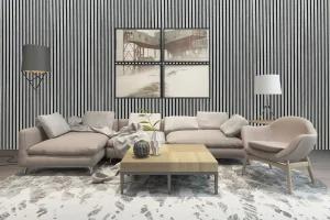 Wooden Slat Partition