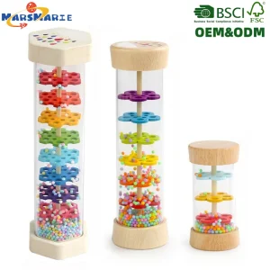 Early Education Wooden Rain Drum