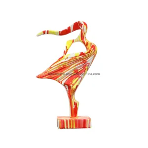Abstract Figure Home Decorative Hand Splash Painting Resin Ornaments Accessories