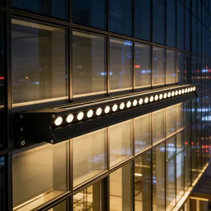 Solar Wall-Washing Light with Monocrystalline Silicon Panel and 15ah Battery