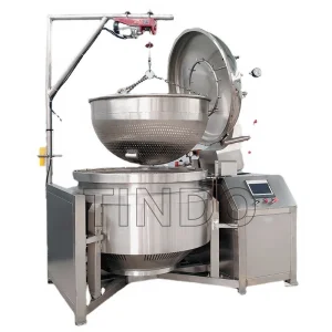 Industrial 600 Liter Pressure Cooking Pot Machine Auto Cooker Beans Equipment