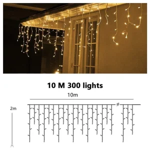 Solar Curtain String Lights