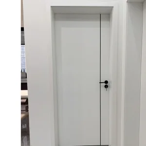 China Wholesale Wall Hiding Interior Front HDF Internal Laminated Main Wooden Door Design Invisible Concealed Hidden Secret Interior Timber WPC Door