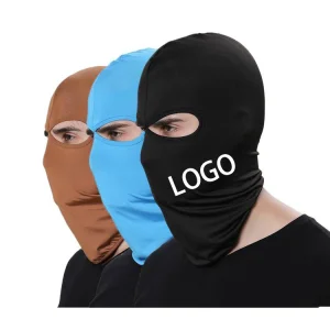 Custom Print Logo Skimask Solid Color Blank Plain Sports Cycling Motorcycle 2 Hole Ski Ninja Sky Mask Skull Balaclava