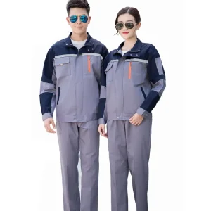 Roupas de Trabalho em Poliéster e Algodão Personalizadas para Homens e Mulheres, Vestuário de Segurança Industrial