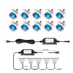 12V 3W Outdoor Waterproof IP67 Warm White Recessed in Ground Lamp Low Voltage 304 Ss Anti Corrosion LED Deck Light Lamp