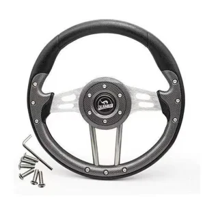 Red Steering Wheel OEM Logo