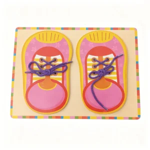 Montessori Eco Friendly Lacing Shoe Toy