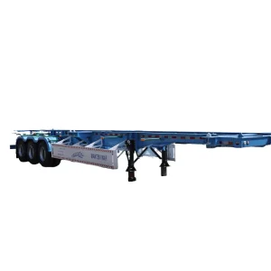 Heavy-Duty 2/3 Axles Skeletal Semi Truck Trailer with Fuwa Support Legs