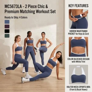 Nuevas Ropa Deportiva Sexy de Canalé para Mujeres, 2 Conjunto de Sudaderas Sin Costuras con Leggings de Cintura Alta + Sujetador de Yoga con Escote en V para Pilates