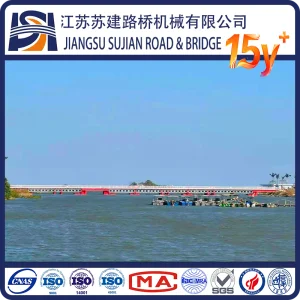 Durable Prefab Steel Bailey Bridge, Steel Construction, on-Site Guidance Offered