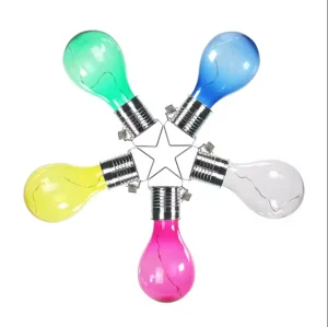 Solar Powered Outdoor Camping Light Waterproof Garden Light Colorful Solar Decoration Lamp