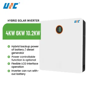 Home Solar Hybrid Split System 6kWh Wall-Mounted Backup Power Storage LiFePO4 Battery Smart BMS CAN Communication 5-Year