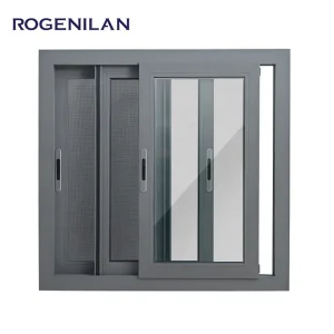 2025 Hot Sale Double Glazed Sliding Windows Low-E Glass Aluminum Sliding Window Slide Window With Mosquito Net