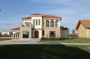 Villa prefabricada de estructura de acero ligero estilo toscano