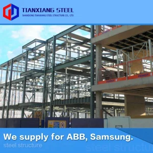 Q355 Custom Industrial Prefabricated Pre Engineered Metal Structural Steel Frame Structure Construction Prefab Warehouse Workshop Factory Storage Building