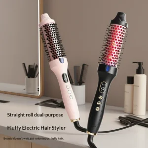 Curling Iron Brush Ceramic Tourmaline
