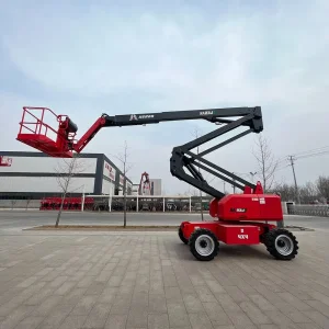 Hered Hydraulic Electric Self Propelled Boom Lift Scissor Lifting 16m Movable Aerial Work Platform