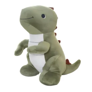 Juguetes de peluche de dinosaurio personalizados de tela elástica súper suave para bebés