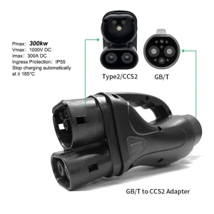 Customizable Factory Direct 1000V Gbt to CCS2 DC EV Charger Auto Charging Adapter
