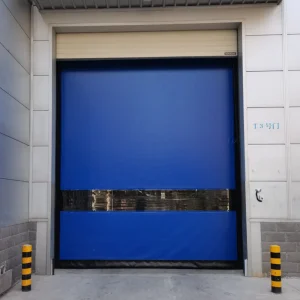 Clean Room Automatic PVC Fabric Interior Zipper Type Airtight Self Recovery Reset Repairing High Speed Roll up Rapid Roller Shutter Fast Quick Acting Door