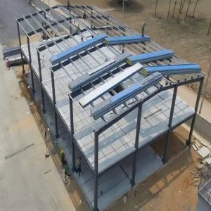 Light Steel Metal Frame Pre Engineered Multi-Floor Office Building Hotel Shopping Mall Apartment Kitchen Gym Modern Design