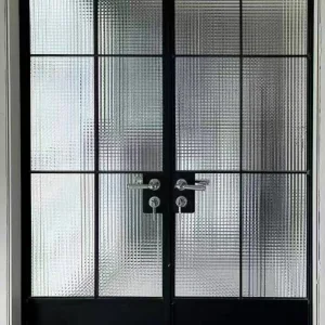 Custom Made Aluminum Swing Door with Powder Coated Profiles