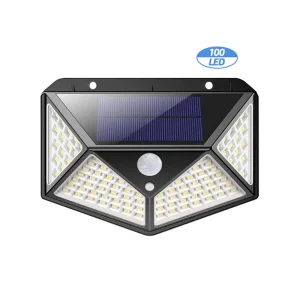 China 100 LED Outdoor Wireless Motion Sensor Solar Light