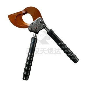 J40 Cortador de Cable Ratchet con Mango Telescópico Cortador Manual de Alambre Max 40mm Herramienta de Corte de Cable de Cobre y Aluminio