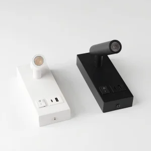 Hotel Headboard LED Reading Light Bedside Rotable Head Indoor Wall Lamp