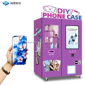Custom Smart Vending System Profitable  Machine Factory High Profit  DIY Automatic Phone Case Printing Custom Vending Machine